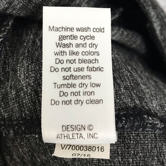 Athleta metro classic gray straight leg size xsmall yoga athletic leggings - Picture 6 of 8